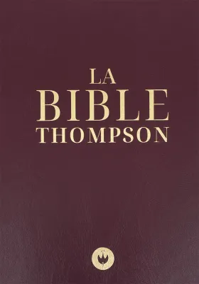 FRANZÖSISCHE BIBEL COLOMBE THOMPSON, GEBUNDEN, DUNKELROT