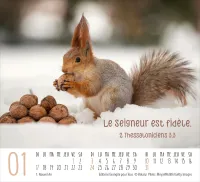 Rencontres - Mini calendrier de table