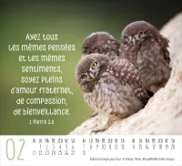 Rencontres - Mini calendrier de table
