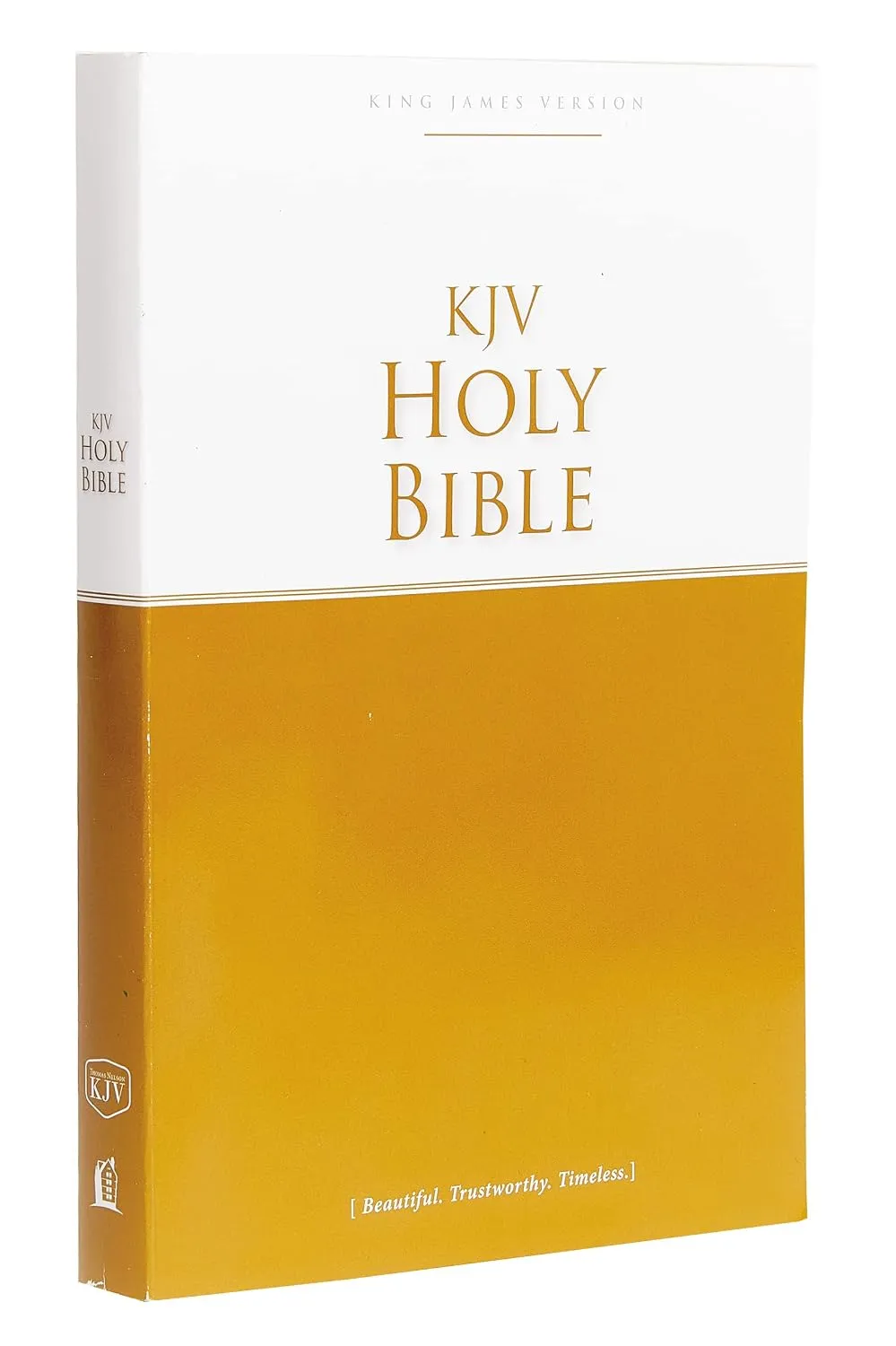 Englisch, Bibel King James Version, Paperback, Einband zweifarbig weiss/gelb