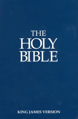 Englisch, Bibel King James Version, biegsam, blau