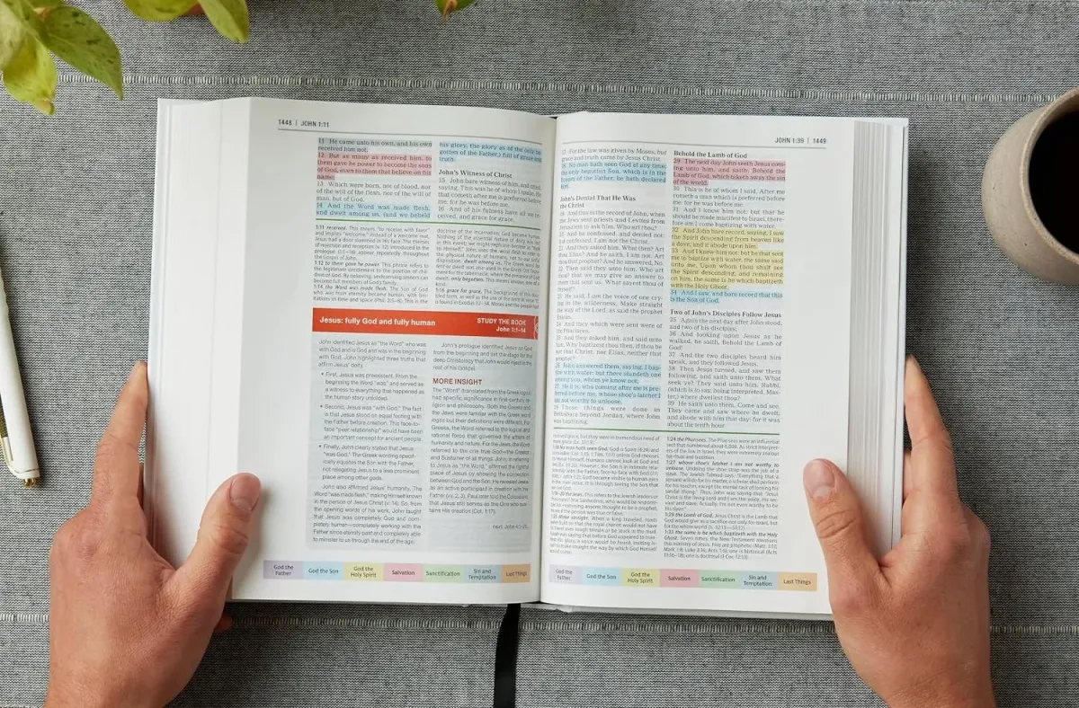 Anglais, Bible KJV, Color Code Study Bible