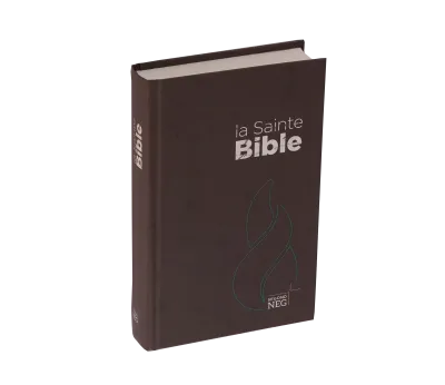 Bible Segond NEG, compacte - couverture rigide brune chocolat