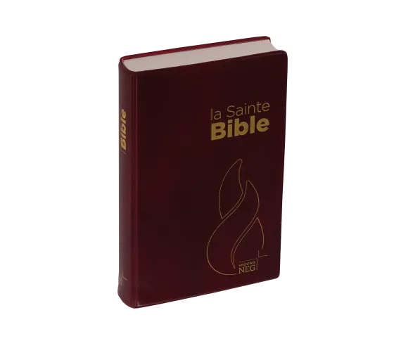 Bible Segond NEG, compacte, grenat - couverture souple, flexa