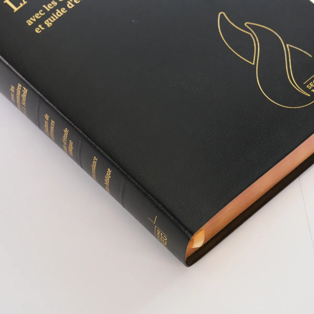 BIBEL NEG, SCOFIELD, FIBROLEDER SCHWARZ, GRIFFREGISTER, GOLDSCHN.