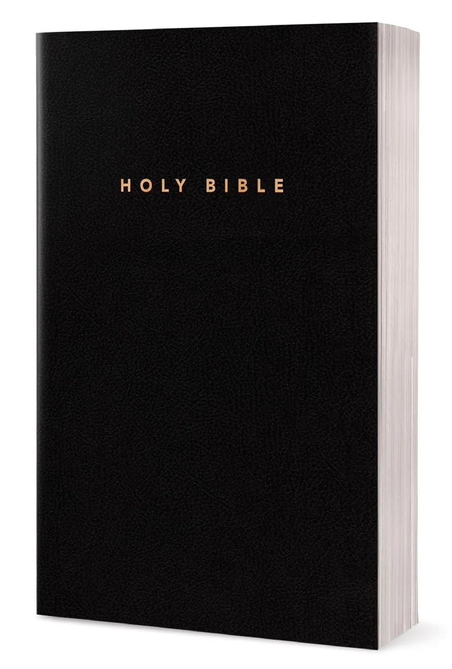 Anglais, Bible, NLT, similicuir, noire, tranche blanche - NLT Gift & Award Bible, black