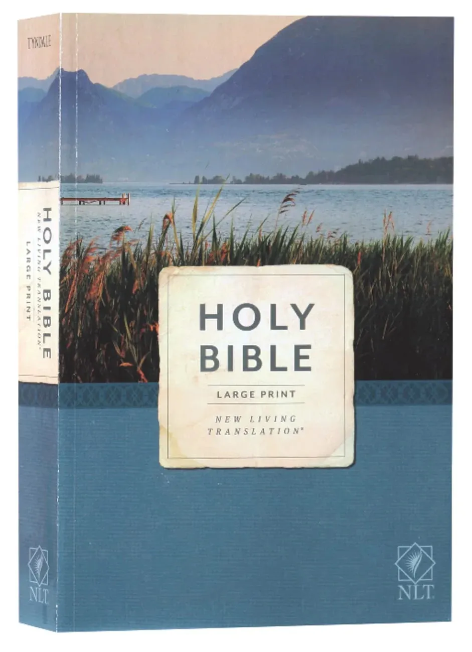 Anglais, Bible, NLT, gros caractères, brochée souple - Holy Bible, Economy Outreach Edition,...