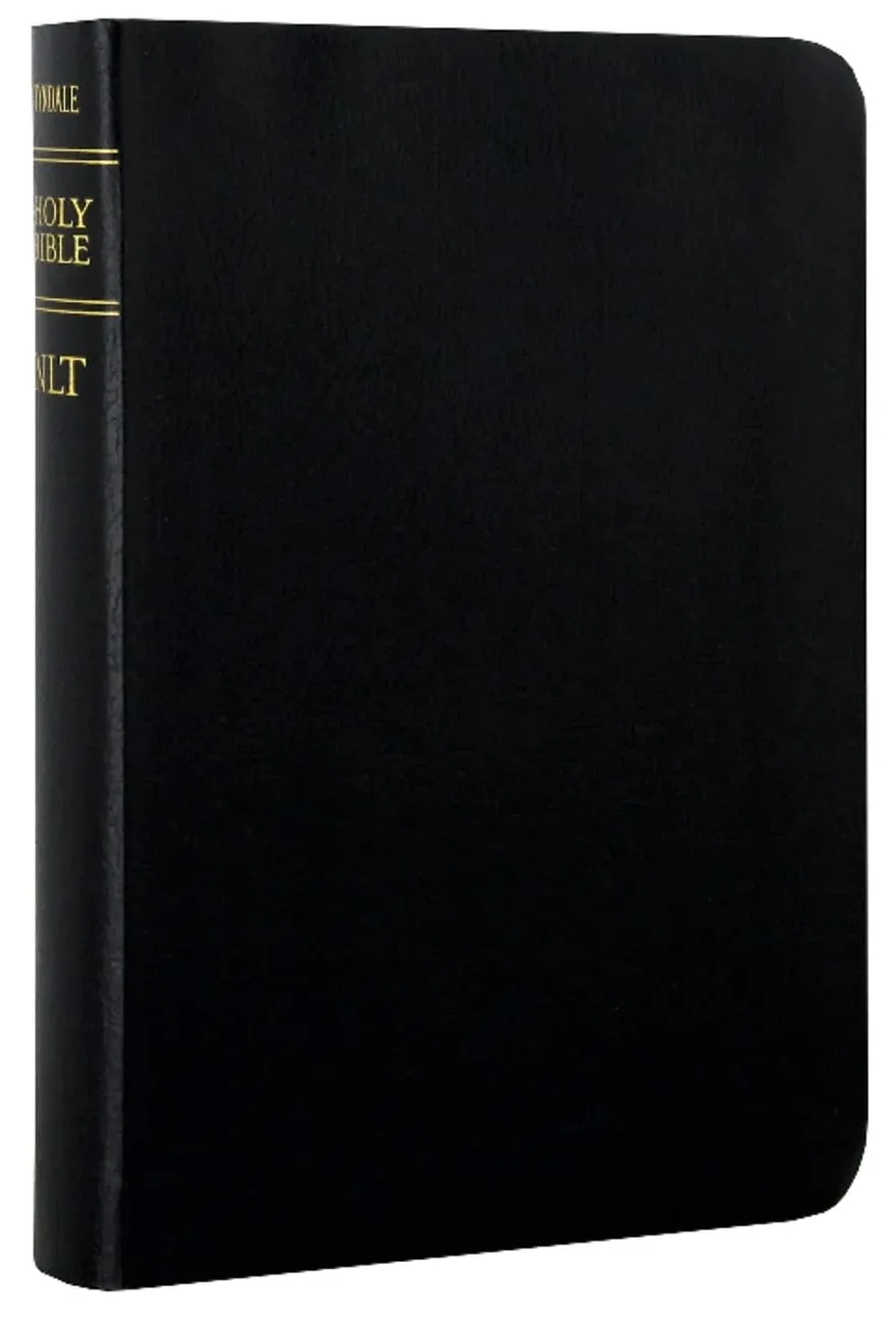 Anglais, Bible, NLT - compacte, cuir, noir