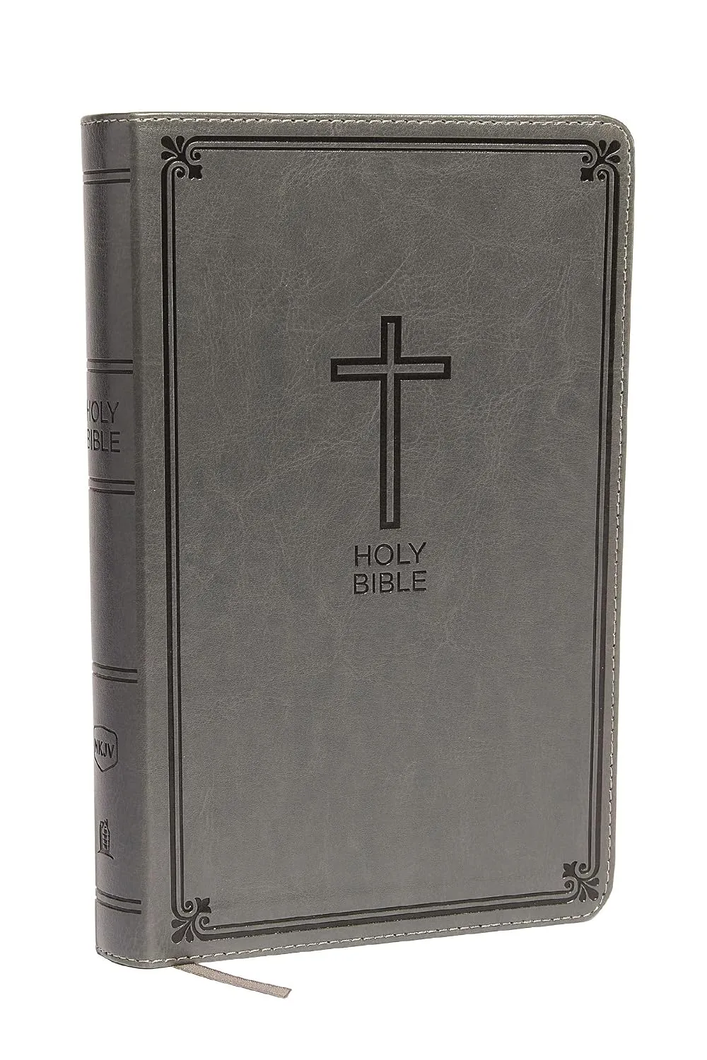 Englisch, Bibel New King James Version, deluxe Gift Bible, Grossdruck, Leathersoft, grau/taupe...