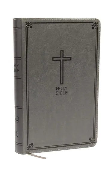 Englisch, Bibel New King James Version, deluxe Gift Bible, Grossdruck, Leathersoft, grau/taupe...
