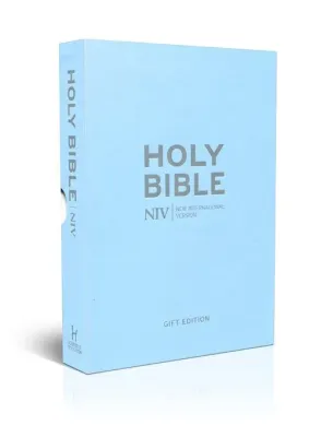 Englisch, Bibel New International Version, Kunstleder, lichtblau, Goldschnitt
