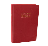 Bible Darby édition de Rolle, format moyen, textile bordeaux, semi-rigide, tranche or