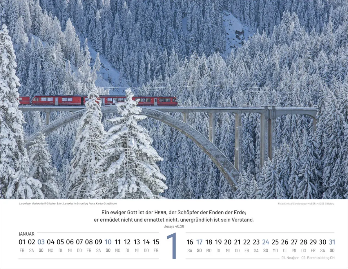 Schweizer Bildkalender - Deutsch, Wandkalender