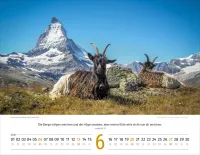 Calendrier Paysages Suisses - Allemand, Calendrier mural