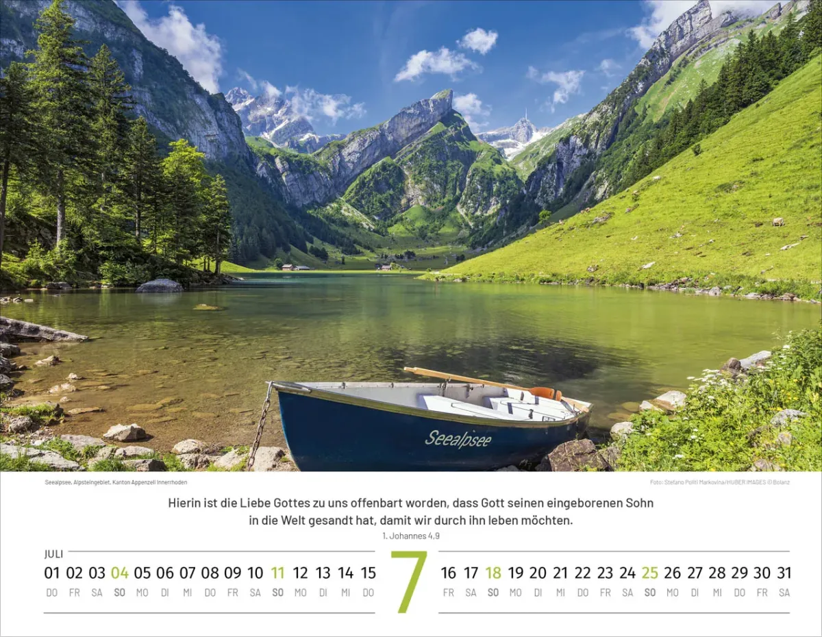 Schweizer Bildkalender - Deutsch, Wandkalender