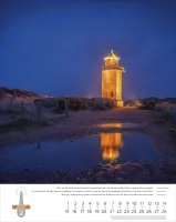 Leuchttürme, Phares, Lighthouses Dreisprachig Deutsch, Französisch, Englisch - Super-Wandkalender