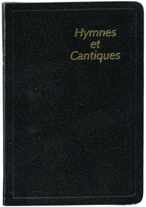 Hymnes et cantiques, grand format, rigide, noir - recueil de chants