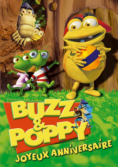 BUZZ & POPPY JOYEUX ANNIVERSAIRE DVD - 4 DESSINS ANIMES EN 3D