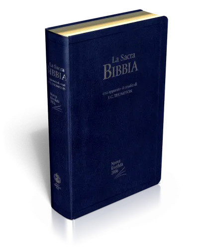 ITALIEN, BIBLE NR, THOMPSON, FIBROCUIR, NOIR, TR. OR ONGLETS