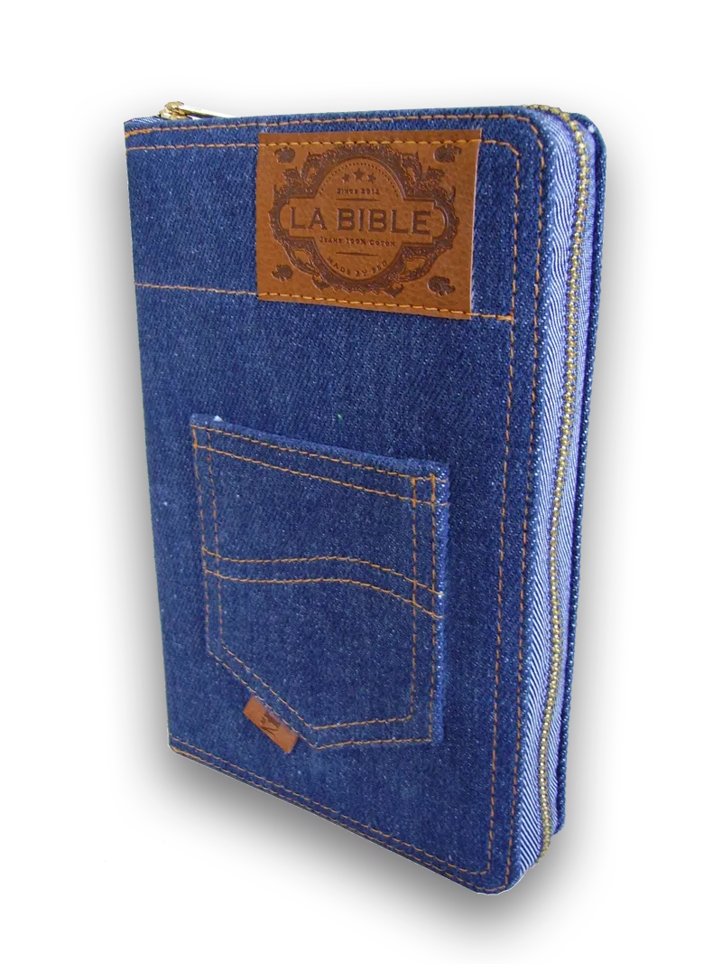 Bible Segond 21 compacte, jeans - couverture souple, avec zipper