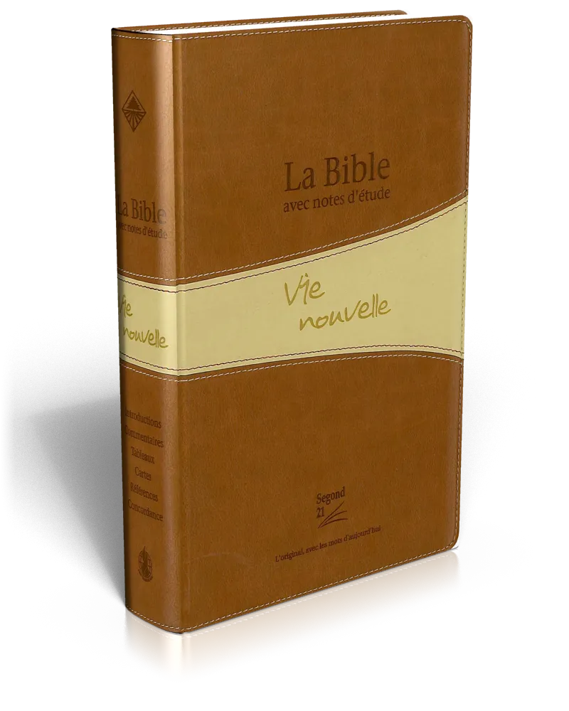 Bible d'étude Vie nouvelle, Segond 21, duo brun - couverture souple, avec boîtier