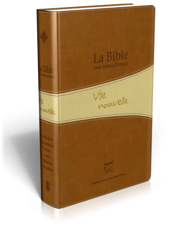 Bible D'étude Vie Nouvelle, Segond 21, Duo Brun - Couverture Souple ...