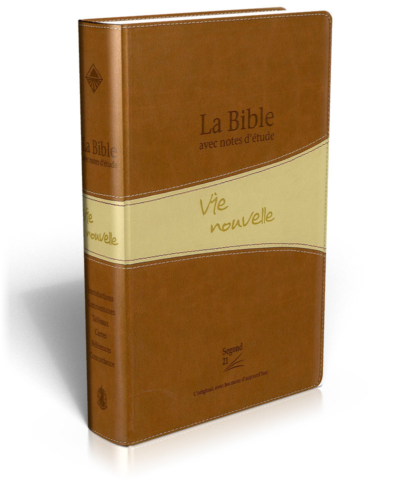 Bible d'étude Vie nouvelle, Segond 21, duo brun - couverture souple, avec boîtier