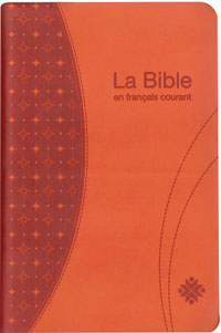 Bible en français courant, compacte, orange - couverture souple, vivella, avec onglets et livres...