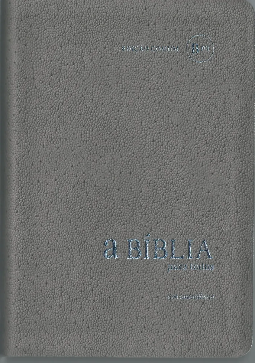 Portugiesisch, Bible Bíblia Para Todos, grau, biegsam, Silberschnitt