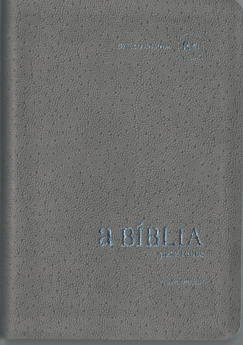 Portugiesisch, Bible Bíblia Para Todos, grau, biegsam, Silberschnitt