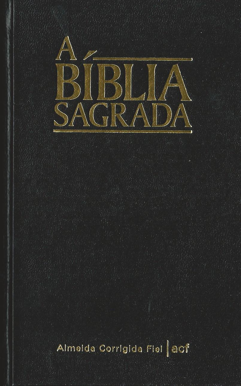 PORTUGIESISCH, BIBEL GEBUNDEN SCHWARZ BRASILIEN, ALMEIDA CORRIGIDA FIEL