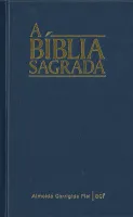 Portugais, Bible Brésilien Almeida Corrigida Fiel, bleue, format moyen