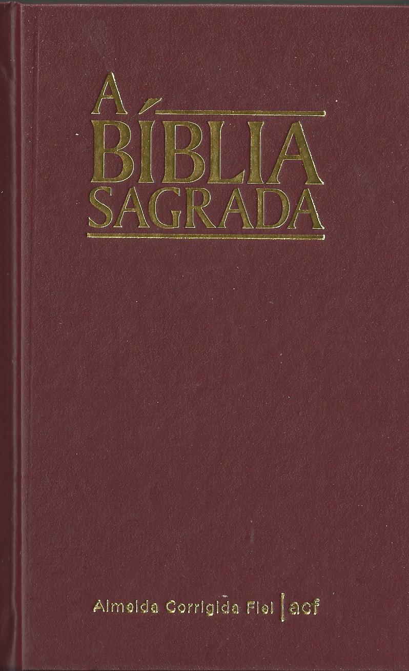 Portugais brésilien, Bible ACF, moyen format, bordeaux - Almeida Corrigida Fiel