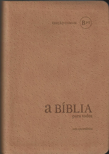 Portugiesisch, Bible Bíblila Para Todos, gebunden, biegsam, creme, Silberschnitt