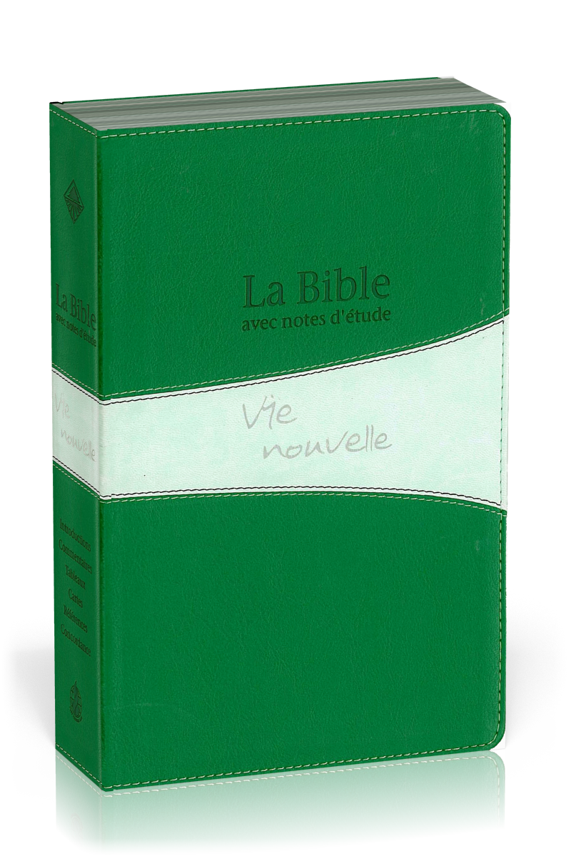 Studienbibel Vie nouvelle, Segond 21, französisch, grünes Duo - Softcover, silberner Schnitt, mit...