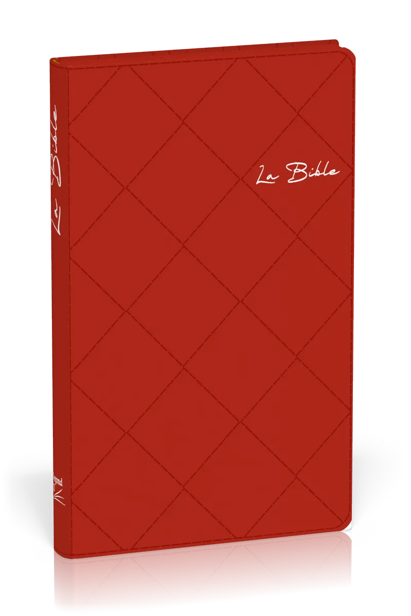 Bible Segond 21 slim, rouge - couverture souple, matelassée avec zipper