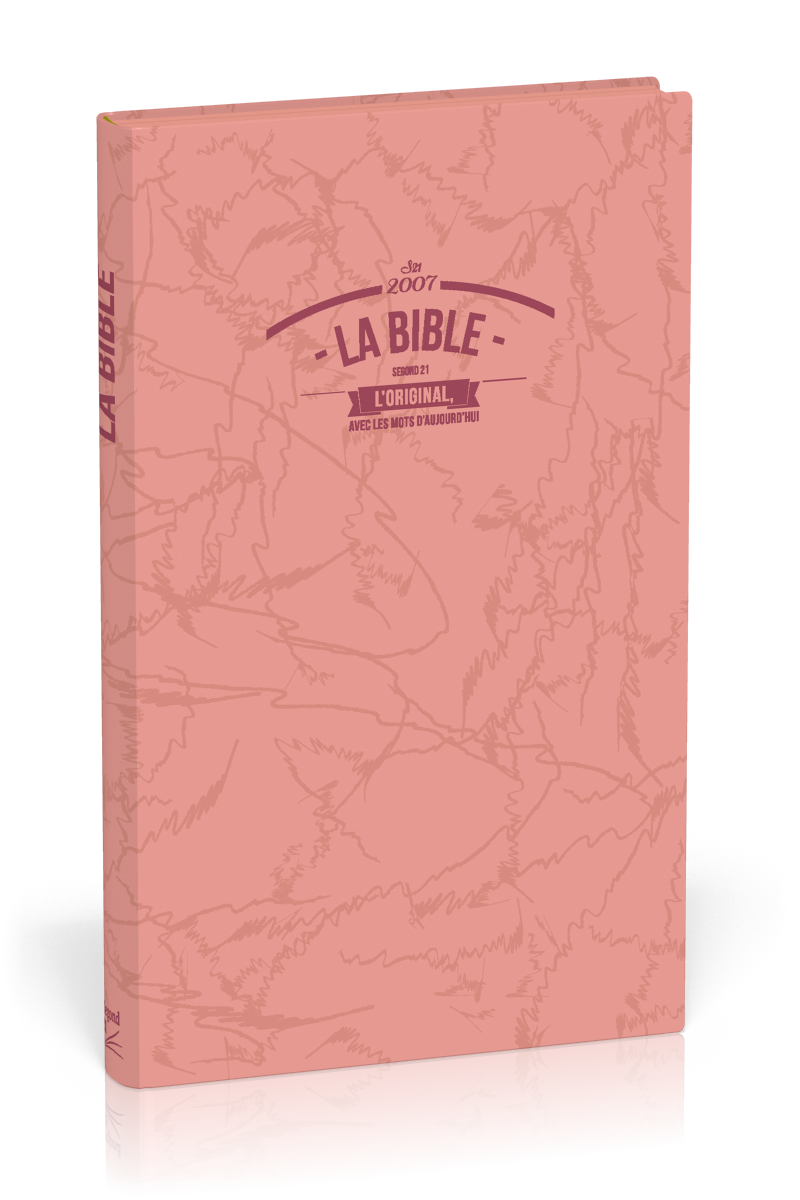 Bible segond 21 slim, rose - couverture souple vivella