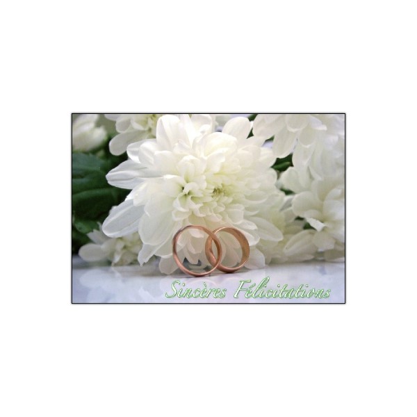 CARTE DOUBLE PHOTO MARIAGE
