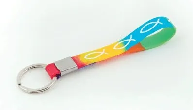 PORTE-CLÉS ICHTHUS MULTICOLORE