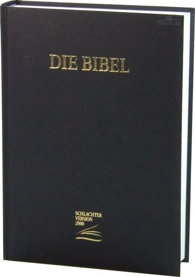 Allemand, Bible Schlachter 2000, grandes lettres, reliure cousue