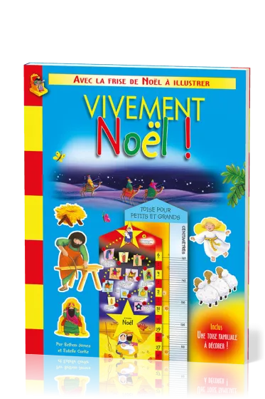 Vivement Noël - Avec frise de Noël à illustrer