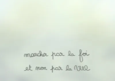 CARTE POSTALE "MARCHER PAR LA FOI ET NON PAR LA VUE"