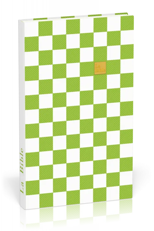 Bible segond 21 slim damiers vert - couverture souple