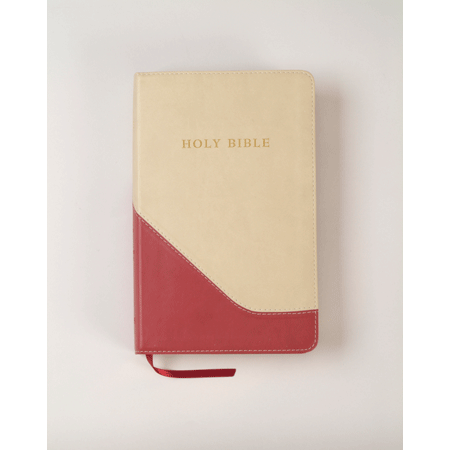Englisch, Bibel King James Version, Grossdruck, zweifarbig rot/sand
