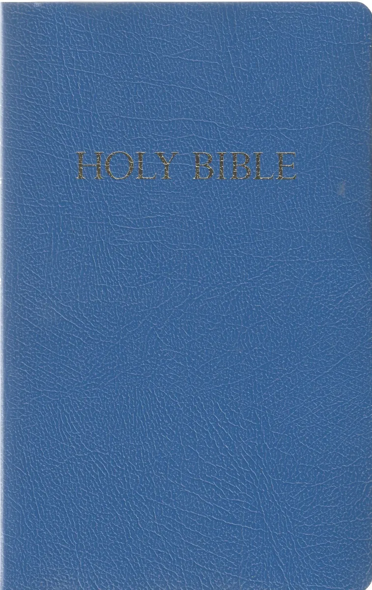 Englisch, Bibel King James Version, Kunstleder, blau,  Gift & Award