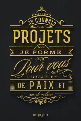 Tableau en PVC - «En effet, moi, je connais les projets…»