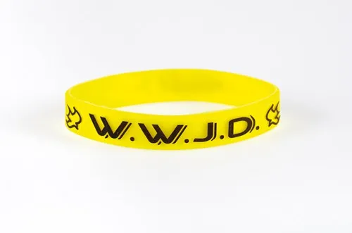 ARMBAND "WWJD" - GELB