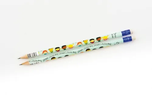 Crayon à papier "Jesus loves me"