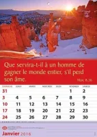 CALENDRIER PAROLES DE VIE