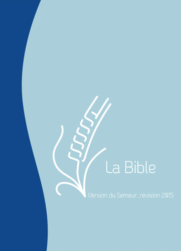 Bible Semeur 2015, compacte, duo marine bleu clair - couverture souple, vivella